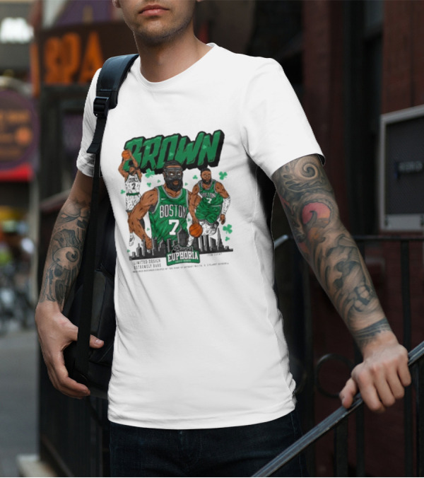 Boston Celtics Jaylen Brown Exclusive Basketball Planet Euphoria T-Shirt