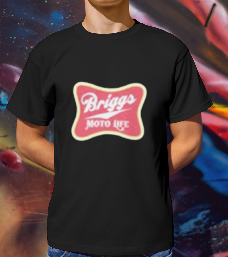 Briggs Moto Life Red Emblem T-Shirt