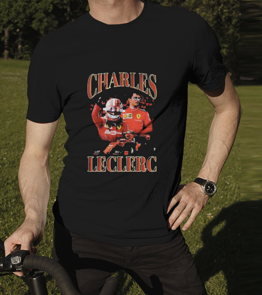 Charles Leclerc Ferrari Racing Team Driver F1 Legend T-Shirt