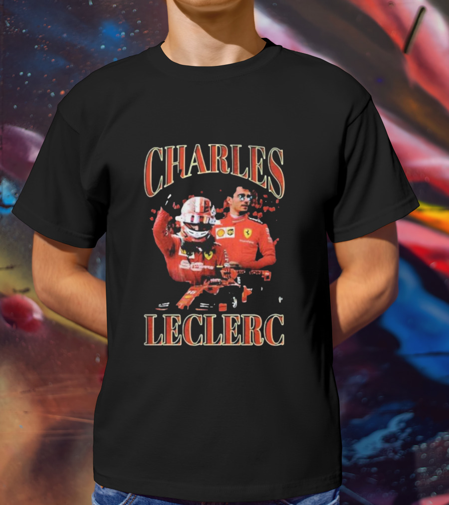 Charles Leclerc Ferrari Racing Team Driver F1 Legend T-Shirt