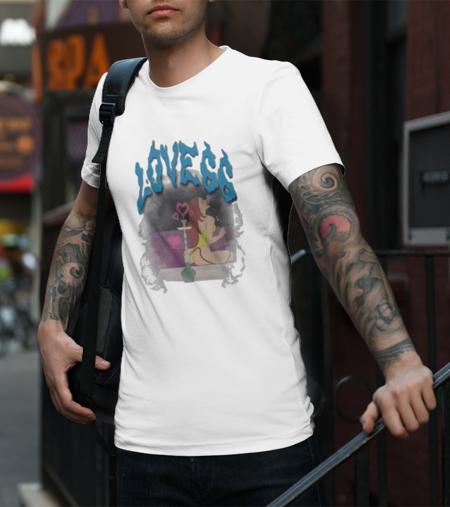 Chicklet And Maleni Love66 Hookah Lounge Heart T-Shirt