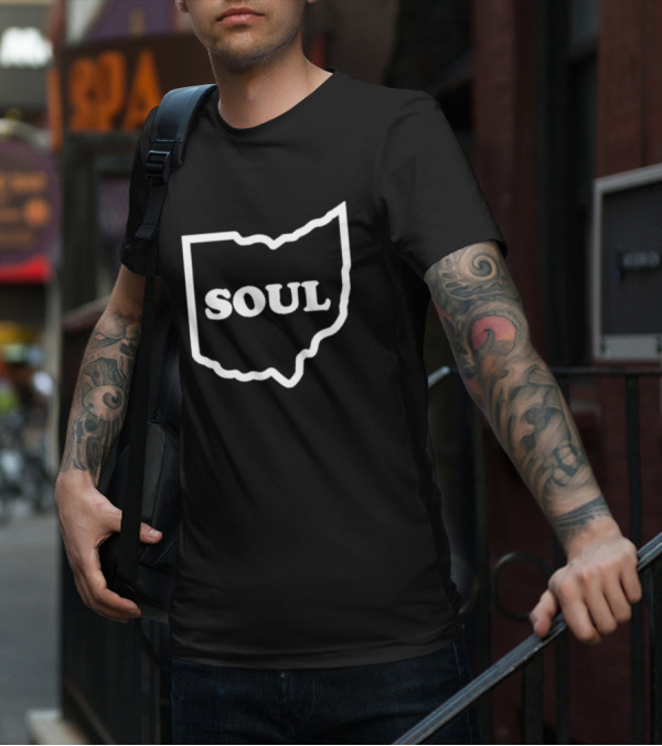 Colemine Records Ohio Soul In State Outline T-Shirt