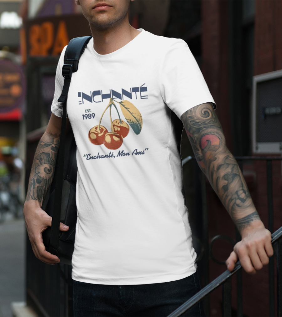 Daniel Ricciardo Enchante Est 1989 Enchanté Mon Ami Cherries T-Shirt