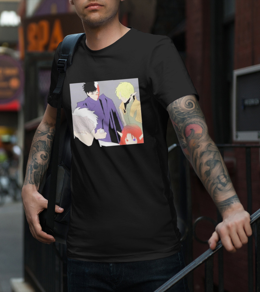 Anime Elf Kingdom Mysterious Characters Quartet T-Shirt
