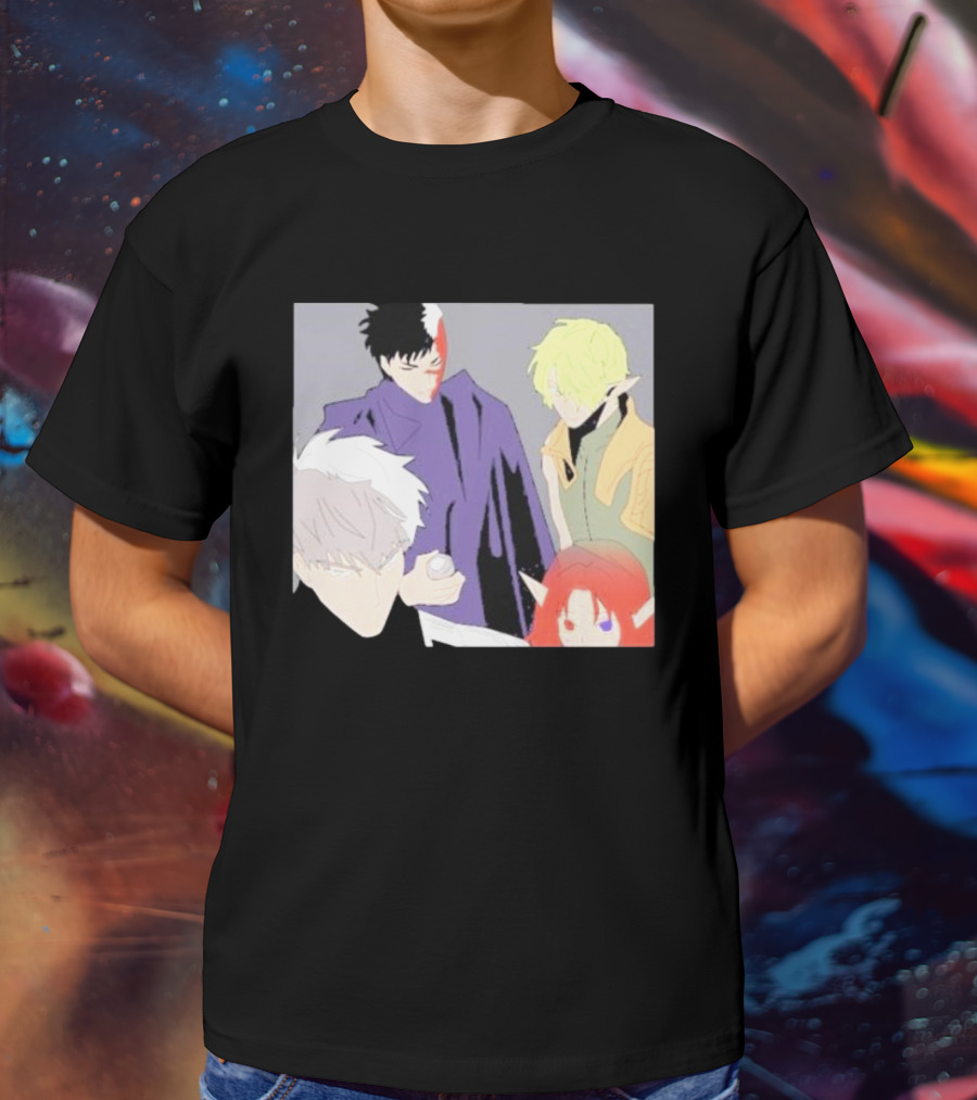 Anime Elf Kingdom Mysterious Characters Quartet T-Shirt