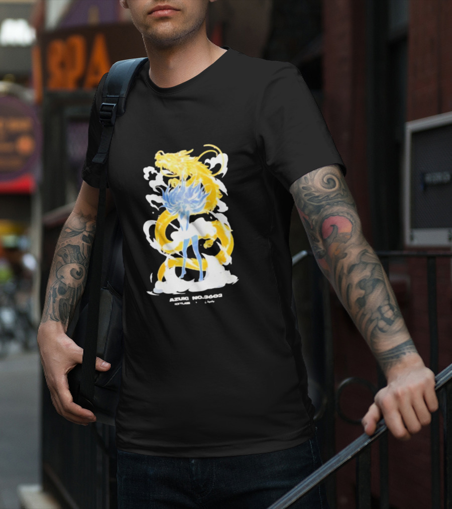 Azuki No 3602 Nxtlabs Girl And Dragon Fantasy T-Shirt