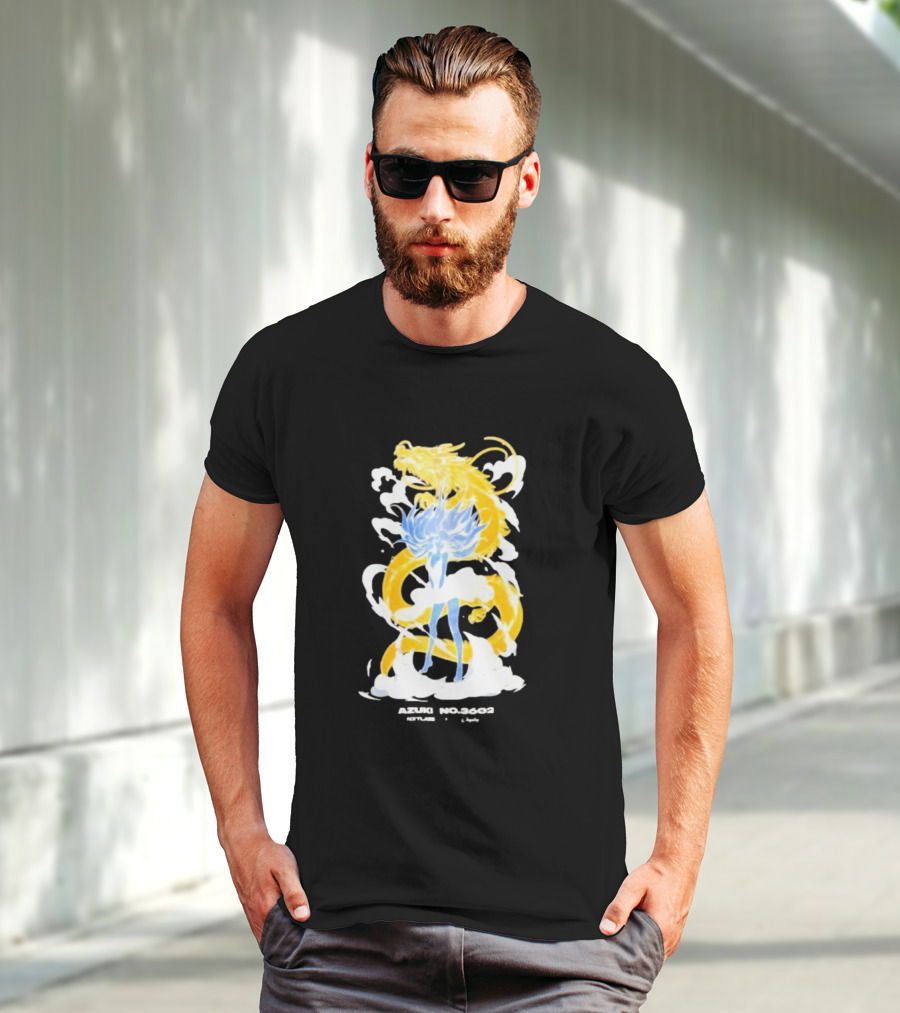 Azuki No 3602 Nxtlabs Girl And Dragon Fantasy T-Shirt
