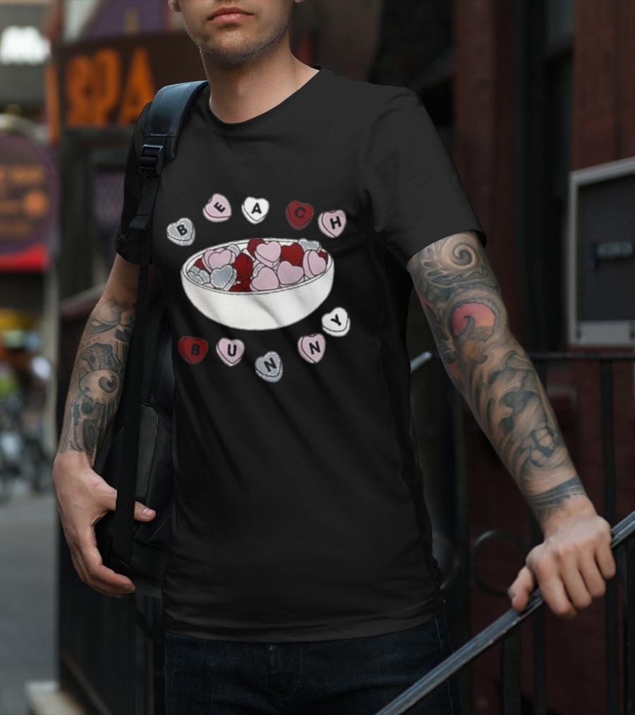 Beach Bunny Candy Heart Bowl T-Shirt
