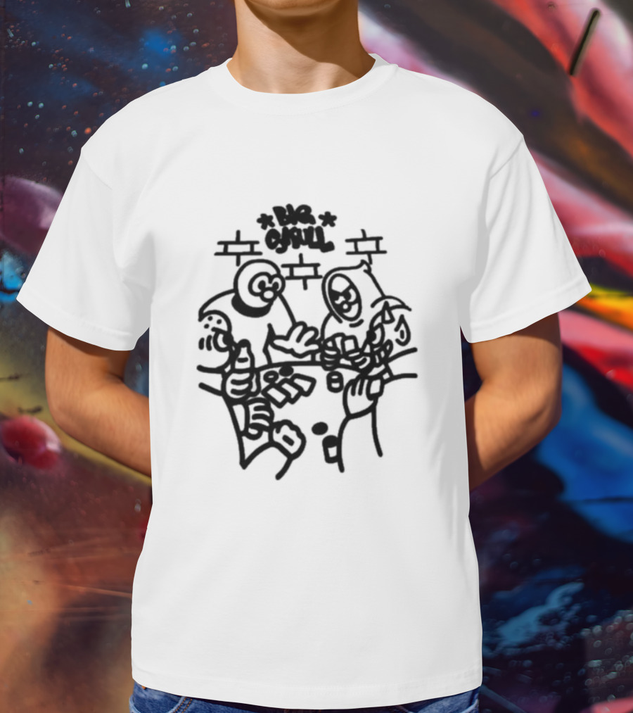 Big Skull Studio Big Skull Poker Game Street T-Shirt