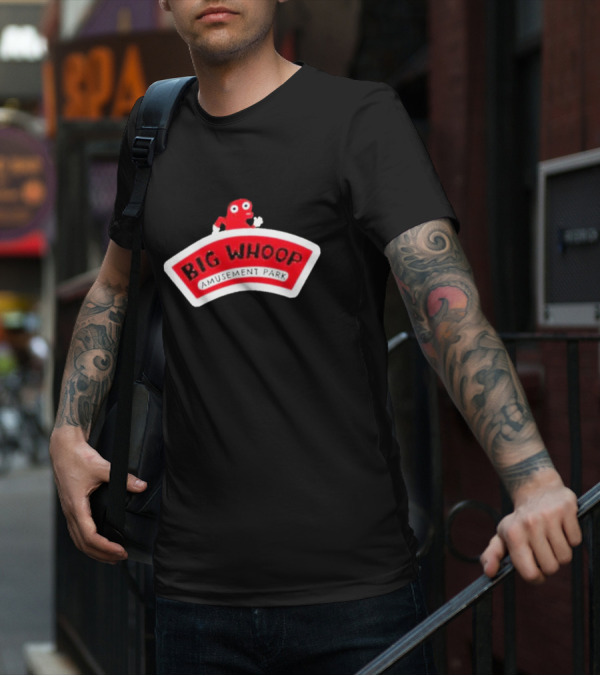 Big Whoop Amusement Park Red Mascot T-Shirt