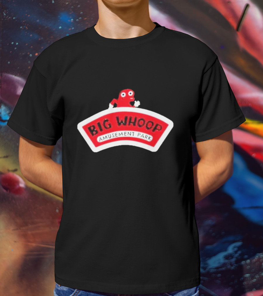 Big Whoop Amusement Park Red Mascot T-Shirt