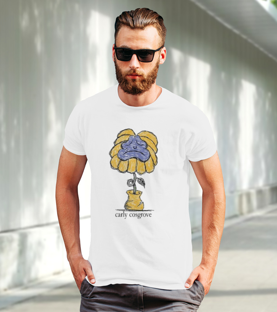 Carly Cosgrove Sad Face Flowerpot T-Shirt