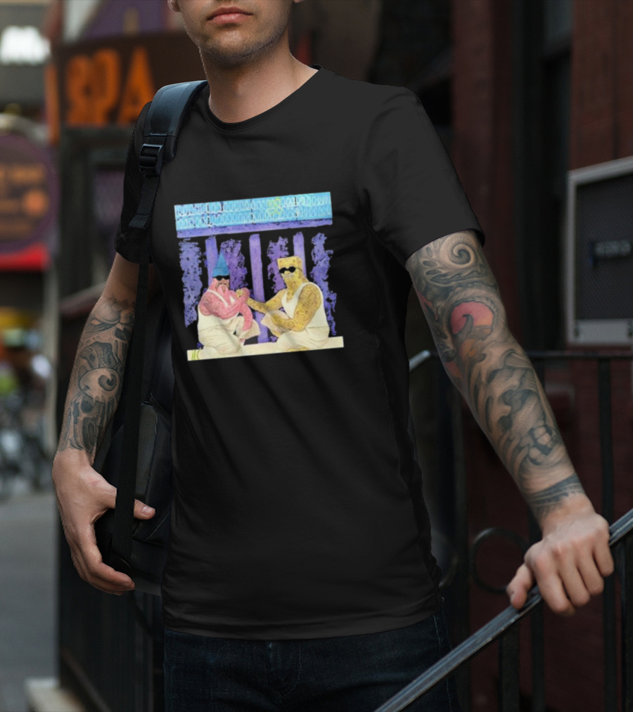 Mi Riqueza Ariel Camacho Greek Style Illustrative Scene T-Shirt