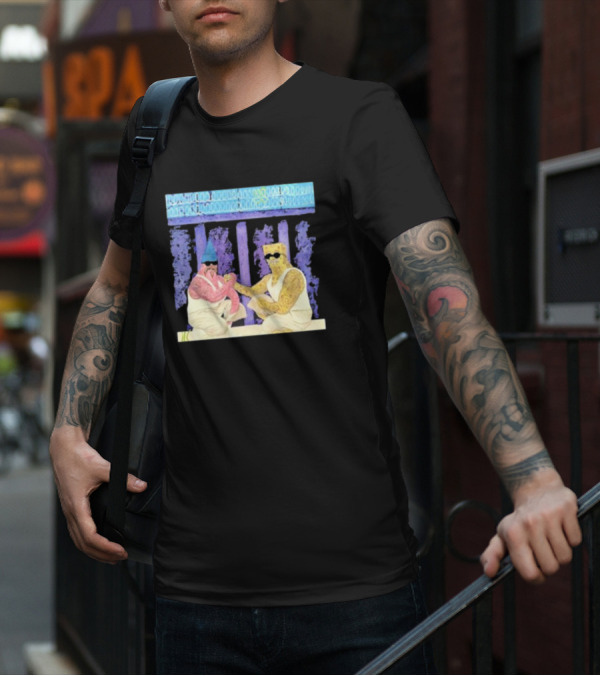 Mi Riqueza Ariel Camacho Greek Style Illustrative Scene T-Shirt