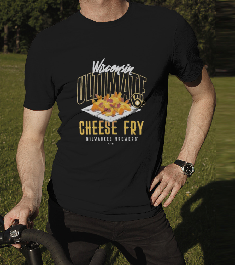 Wisconsin Ultimate Cheese Fry Milwaukee Brewers T-Shirt