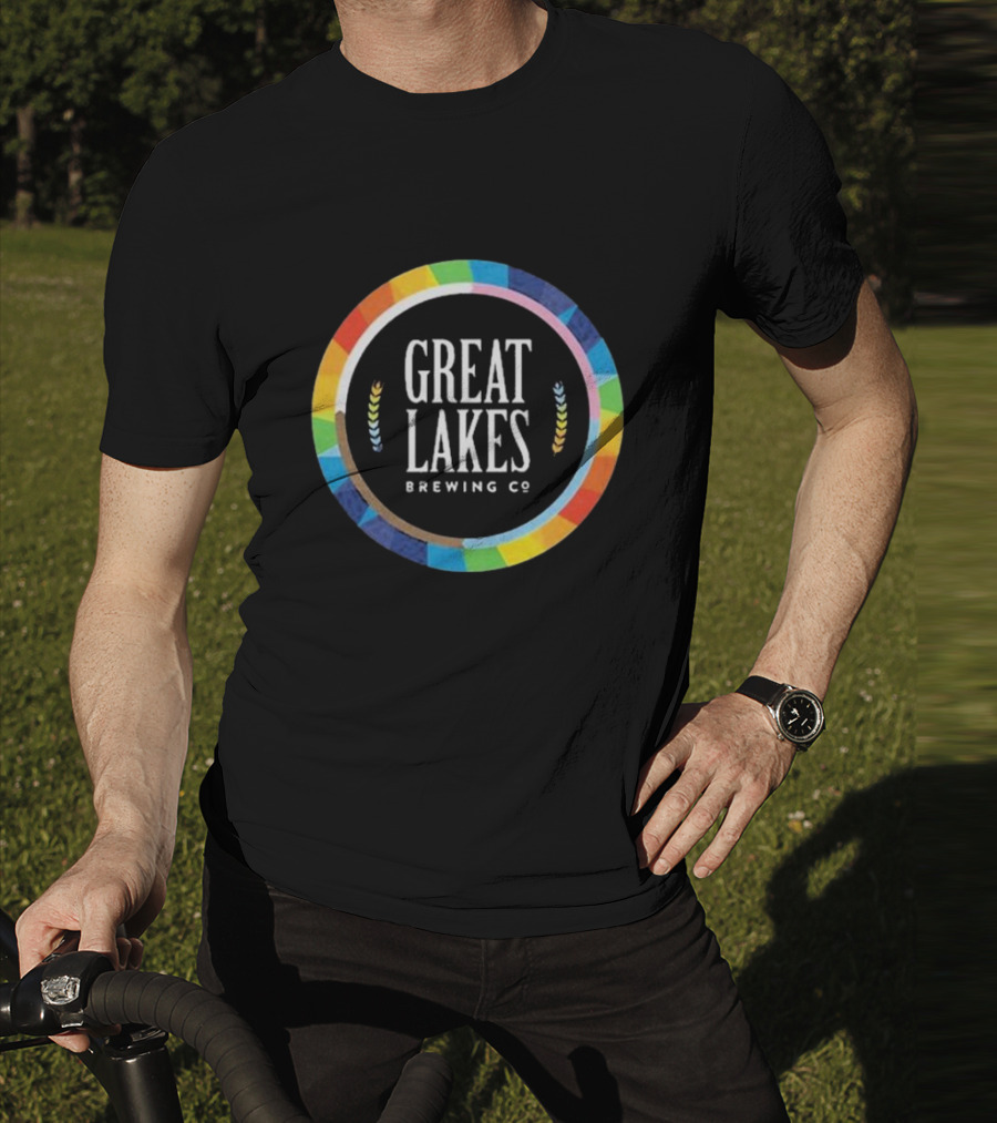 Great Lakes Brewing Co Rainbow Pride Circle T-Shirt