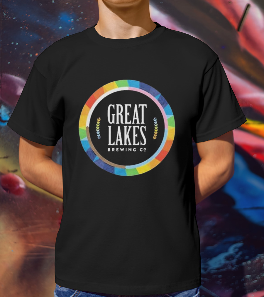 Great Lakes Brewing Co Rainbow Pride Circle T-Shirt