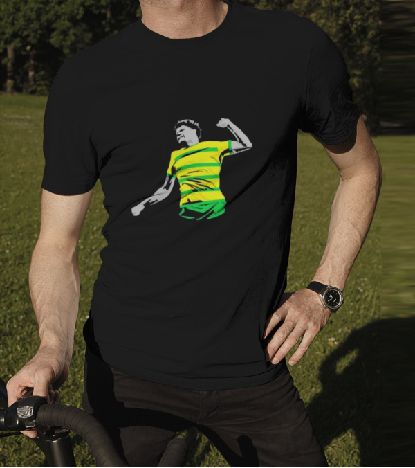 GS17 Gabriel Sara Norwich Football Celebration Iconic Stripes T-Shirt