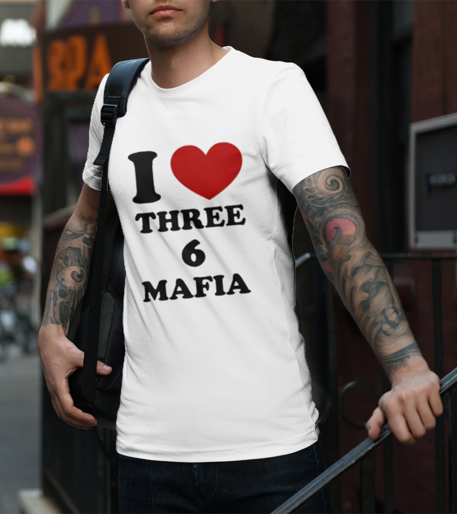 I Love Heart Three 6 Mafia T-Shirt