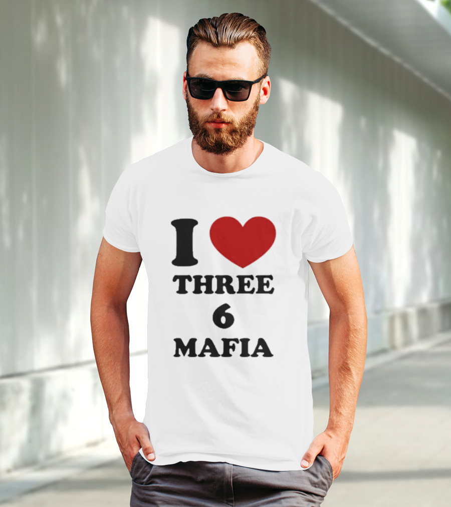 I Love Heart Three 6 Mafia T-Shirt