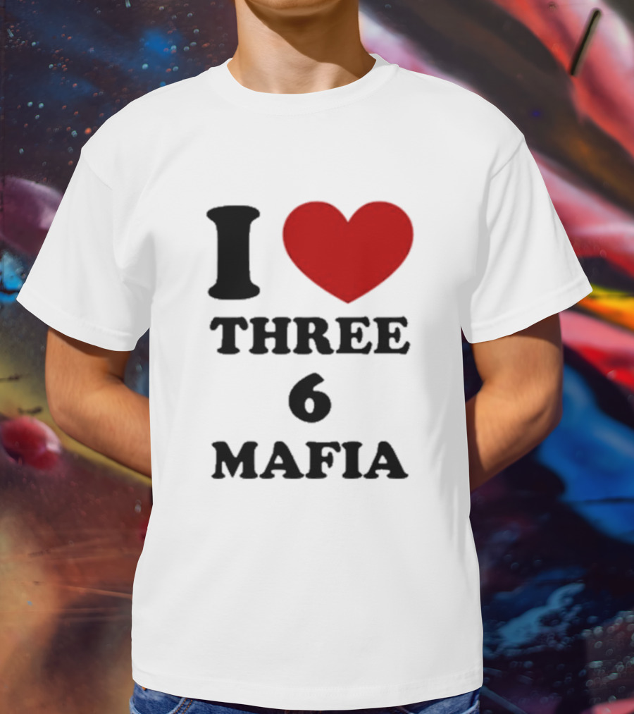 I Love Heart Three 6 Mafia T-Shirt