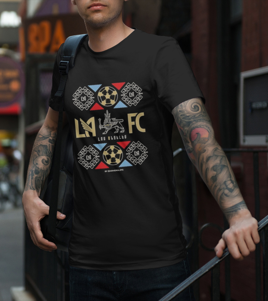LAFC 500 Level Armenian Heritage Night LA Football Club Armenian Motifs T-Shirt