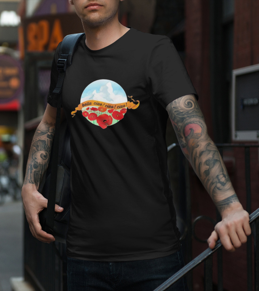Bella Ciao Ciao Ciao Poppy Field T-Shirt