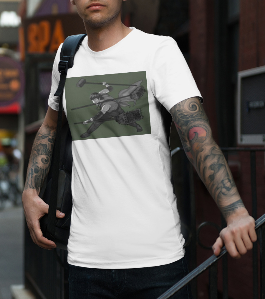 Three Broom Stance Cosplay Zoro T-Shirt