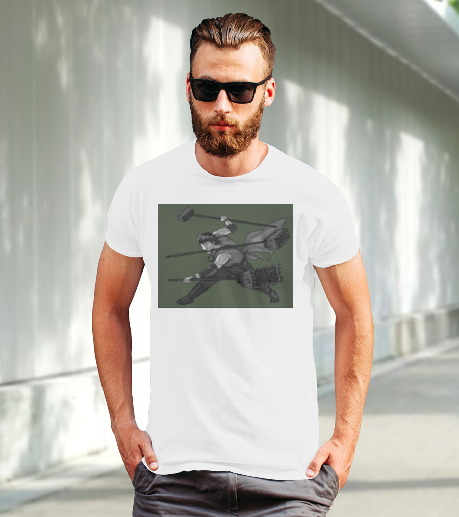 Three Broom Stance Cosplay Zoro T-Shirt