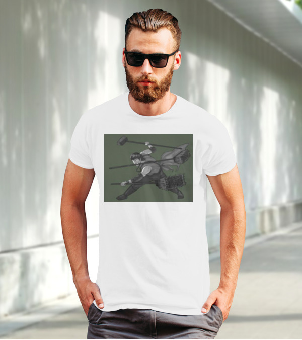 Three Broom Stance Cosplay Zoro T-Shirt