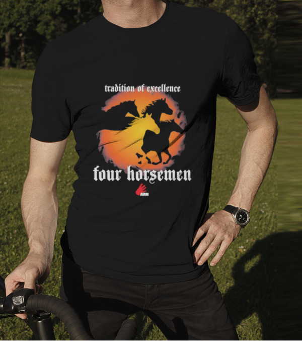Tradition Of Excellence Four Horsemen Silhouette Sunset Motif ARN T-Shirt