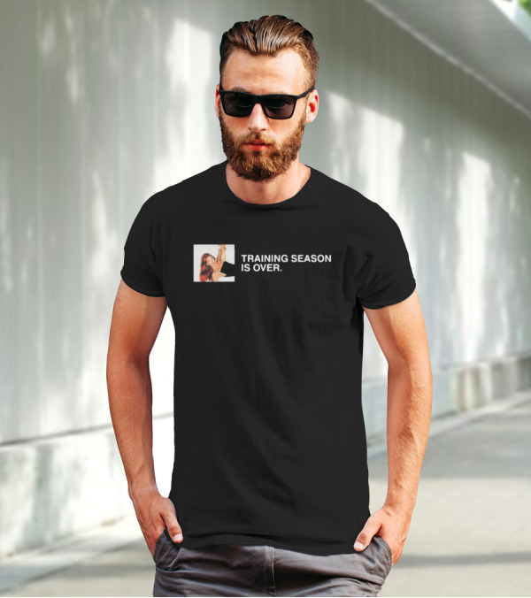 Training Season Is Over With Red Hair Woman Image T-Shirt