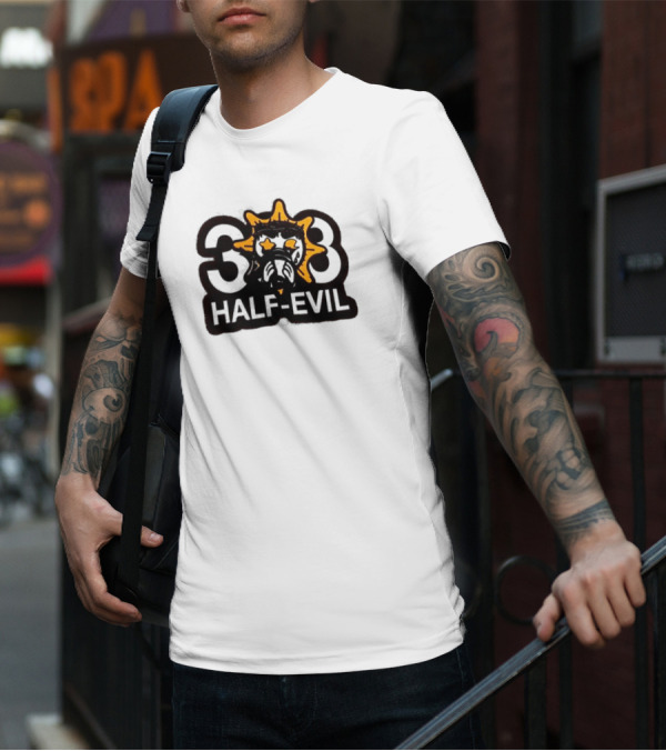 388 Half-Evil Sunburst Mask T-Shirt