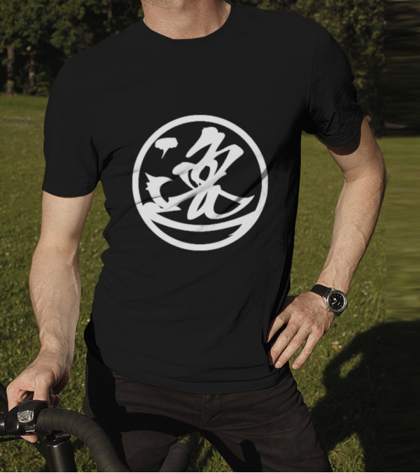 Hiroshi Tanahashi GO ACE Kanji Symbol Circle T-Shirt