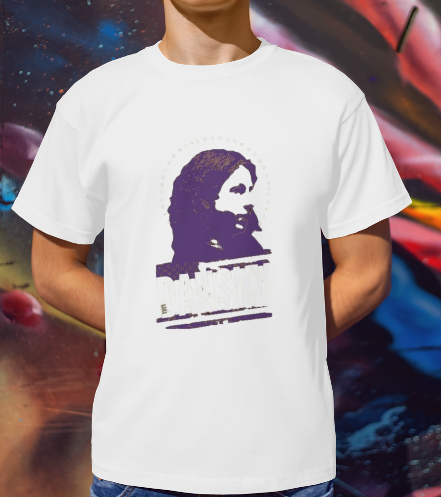 Dansky Purple Silhouette With Stars T-Shirt