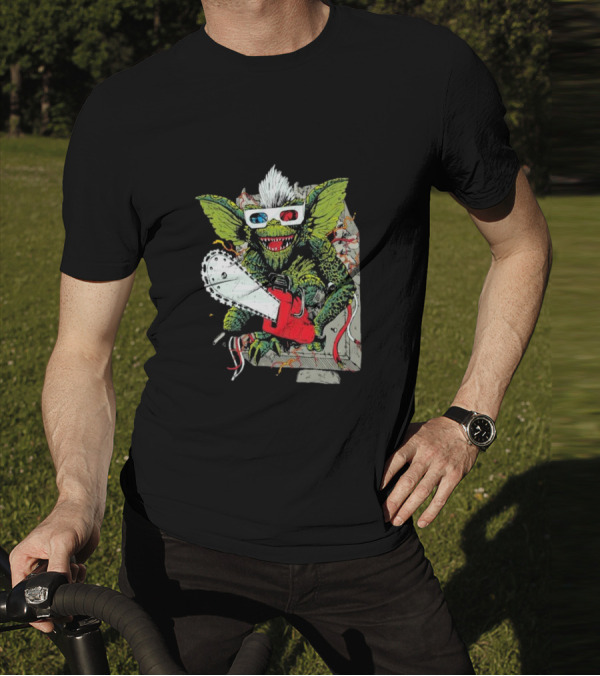 Kingston Falls Chainsaw Massacre Gremlins 3D Glasses T-Shirt