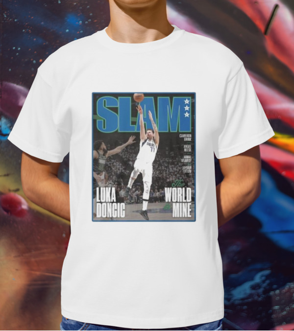 SLAM Luka Doncic The World Is Mine T-Shirt