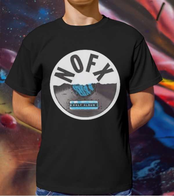 NOFX Half Album Vinyl Record T-Shirt