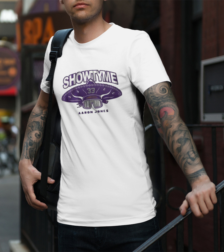 Showtyme 33 Aaron Jones Minnesota Sombrero Goggles T-Shirt