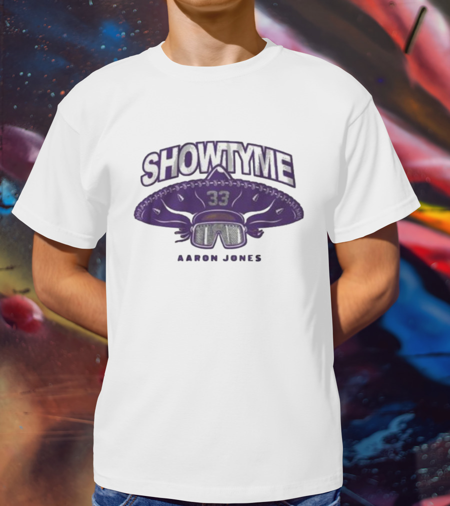 Showtyme 33 Aaron Jones Minnesota Sombrero Goggles T-Shirt