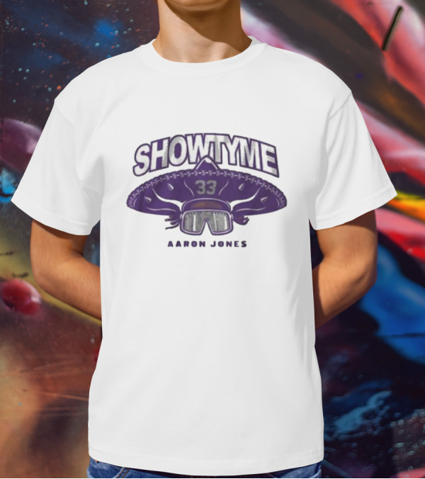 Showtyme 33 Aaron Jones Minnesota Sombrero Goggles T-Shirt