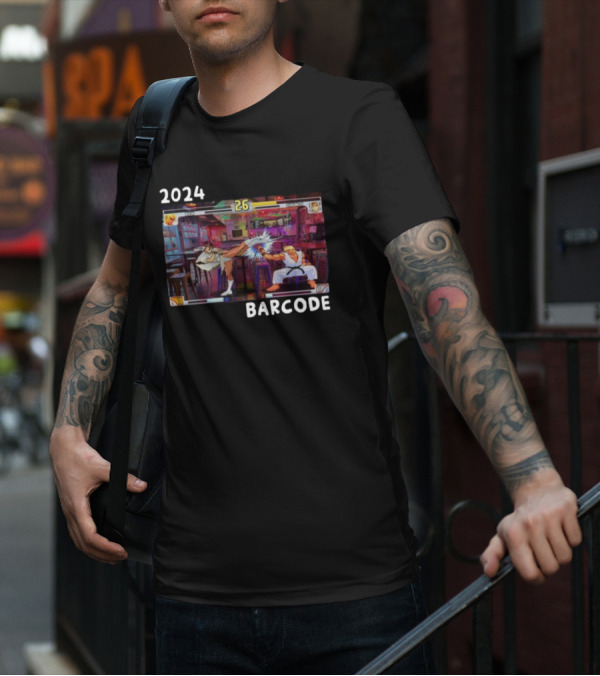 Street Fighter 3Rd Strike Barcode T-Shirt