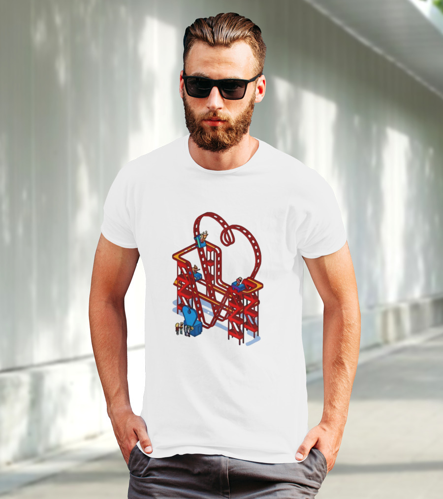 James Marriott Are We There Yet Roller Coaster Construction Fun Adventure T-Shirt
