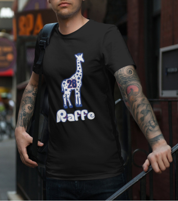 Phillygoat Raffe 28 Star-Patterned Giraffe Jersey T-Shirt
