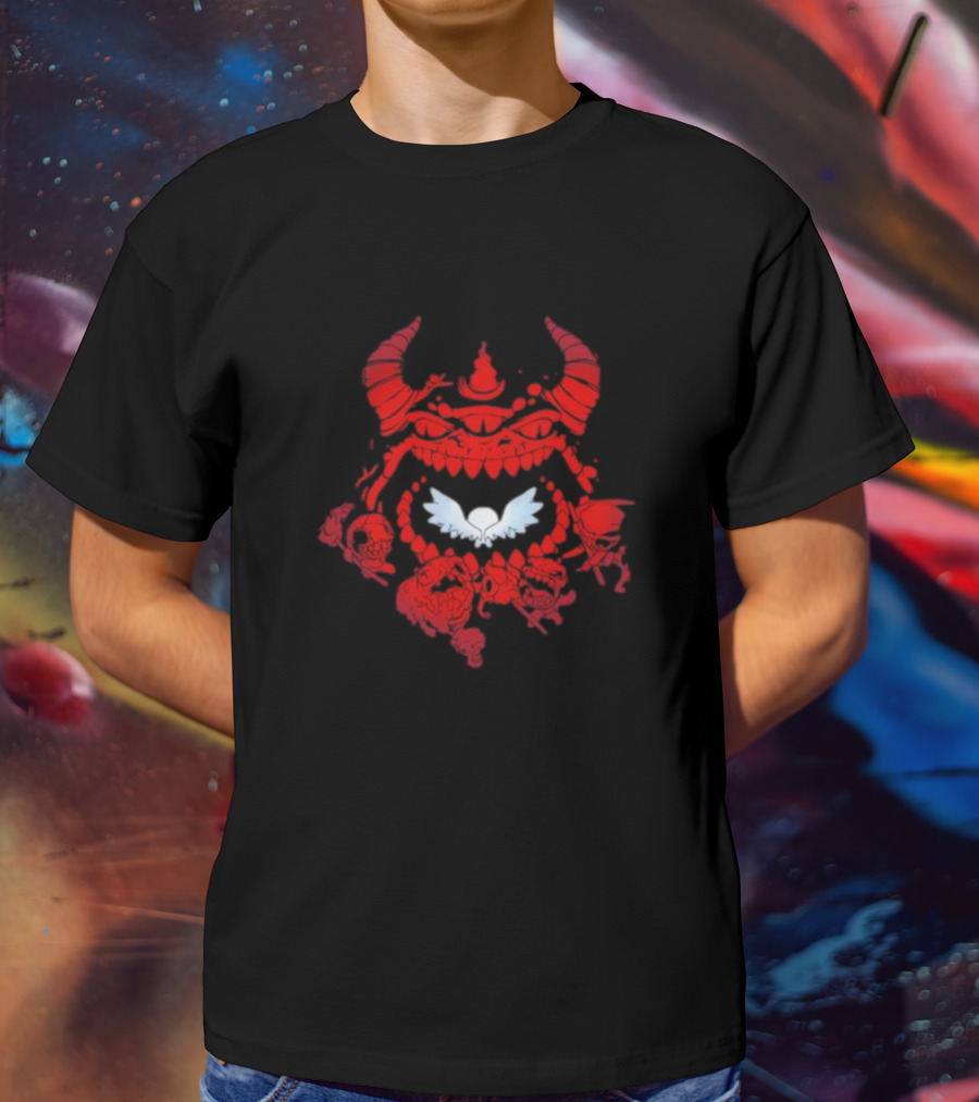 The Binding Of Isaac The Beast Red Demon Wings T-Shirt