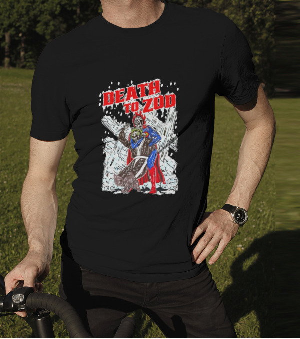 Death To Zod Battle Against Villain In Ice Fortress T-Shirt