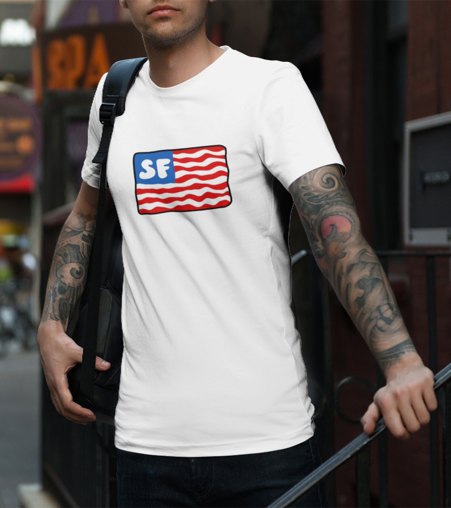 Starfit Americana SF Waves Flag T-Shirt