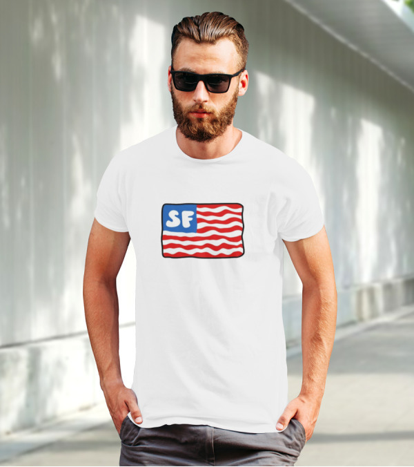 Starfit Americana SF Waves Flag T-Shirt