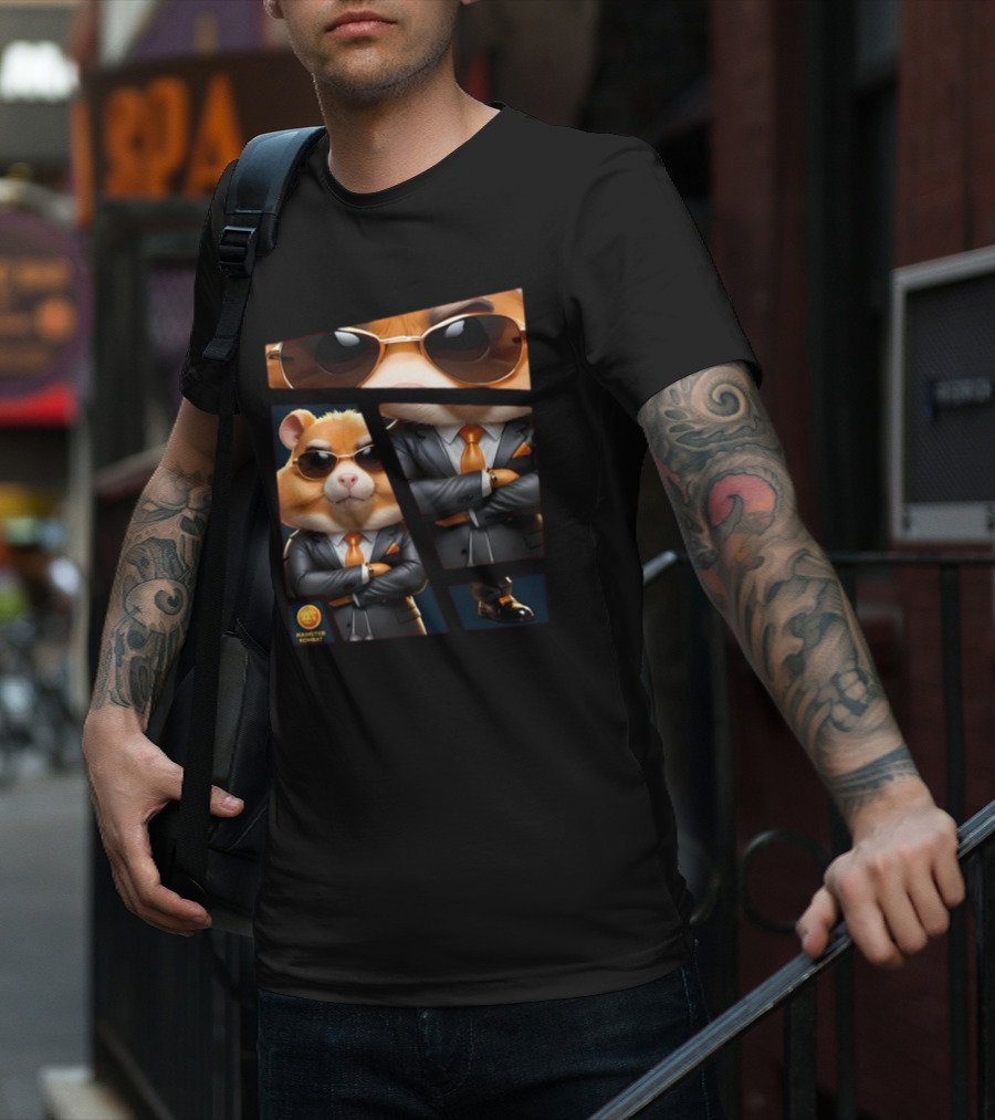 Hamster Combat Grandmaster Suit Sunglasses T-Shirt
