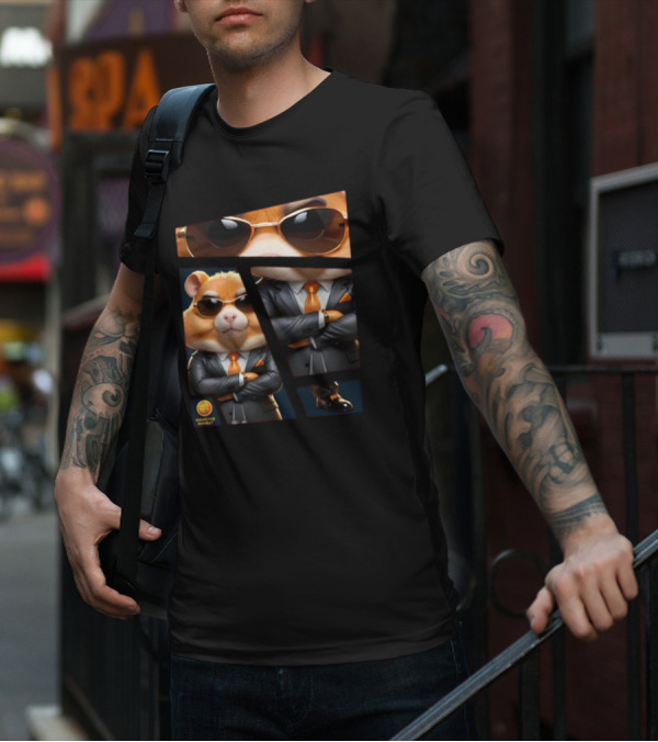 Hamster Combat Grandmaster Suit Sunglasses T-Shirt